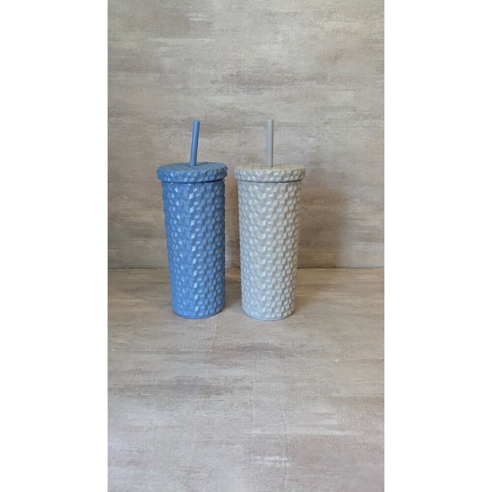 2 Mainstays 24oz Geometric Tumbler